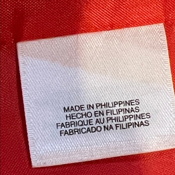 Jones NY Collection Fire Red Women's Blazer Button Up Pockets Size 14 Stretch - Picture 10 of 15